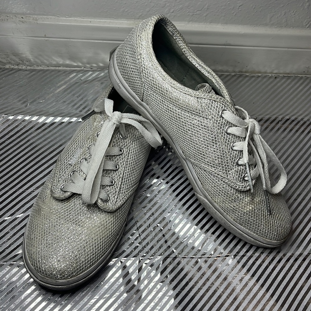 ✨SILVER SPARKLY VANS✨